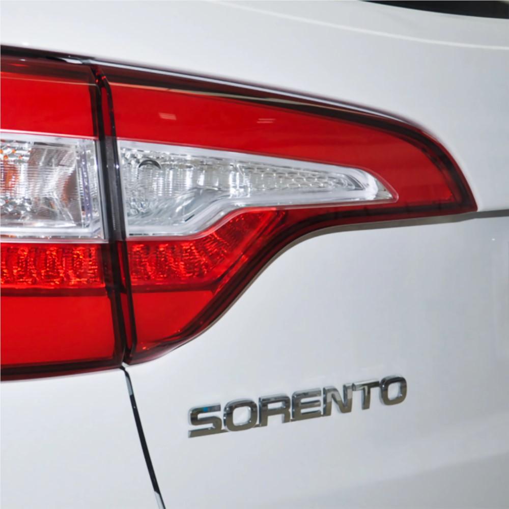 3D ABS SORENTO CERATO Letter Badge Car Tail Emblem Trunk Decoration Sticker for Kia Sportage Rio Soul Optima Ceed Forte Picanto