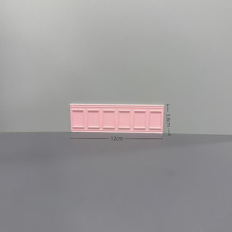 1Pcs 1/12 Miniature Dollhouse Square Wall Skirt Panel Simulation Wallboard for Micro Landscape Display A3