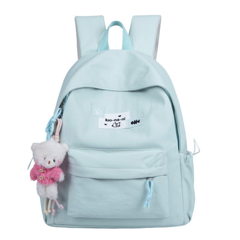 Schoolbag 1011 New Soft and Cute Japanese INS Cute Chic College Student Lightweight Casual Bag for College Students High Attractiveness Large Capacity