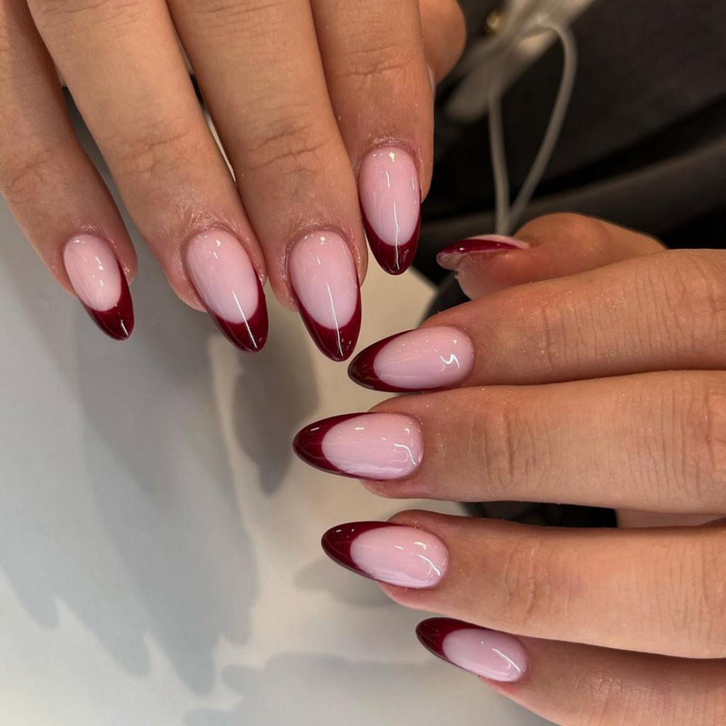 24 Stück Rosa Press-on-Nägel Kunst Leopardenmuster Französisch Lang Mandel Form Falsche Nagelspitzen Fertig Tragbar Schleife Kirsche Design Falschnagel Set