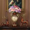 Binaural Flower Arrangement Vases Retro European Style Table Flower Pot Desktop Workmanship Decorate Originality Festival Gifts
