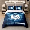 Custom Bedding Set Sheffield Wednesday FC Pattern, Print Name Text 1 Duvet Cover Plus 2 Pillowcases Home Textile