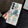 Magnetic Adsorption Phone Case For Samsung Galaxy Z Fold 7 6 5 Fold7 Fold6 Fold5 5G Flower Floral Pattern Clear Shockproof Cover