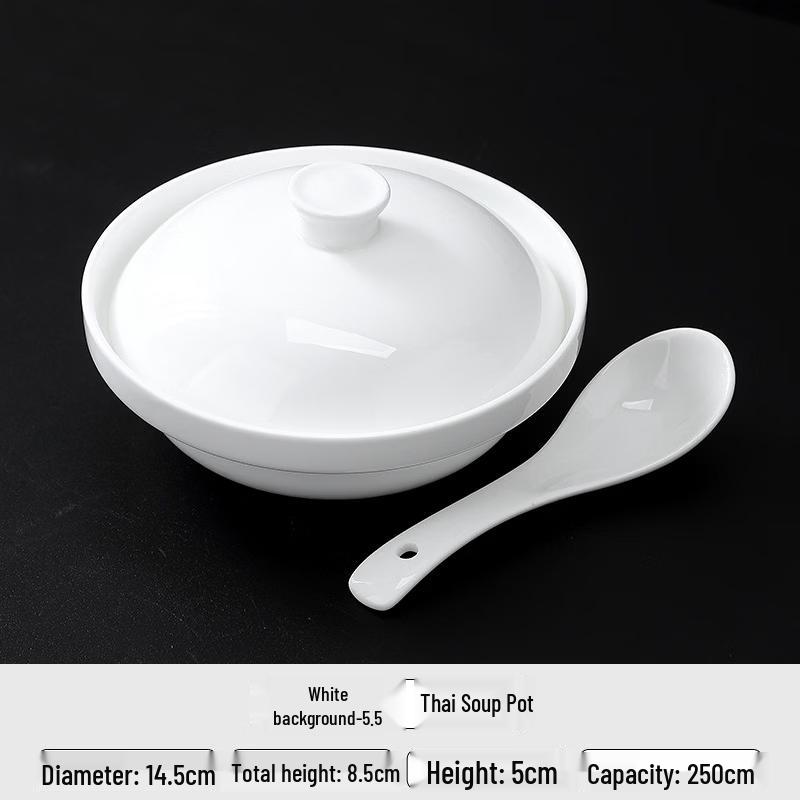 Zhishi Ceramic Single-Serving Thai Style Stew Pot