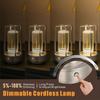 Portable Rechargeable LED Atmosphere Lamp, Vintage Creative Table Light, Touch Dimmable Decor Lighting for Bedside, Desk, Restaurant, Camping