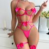 New Women's Hollow Neck Hanging Sexy Underwear Set