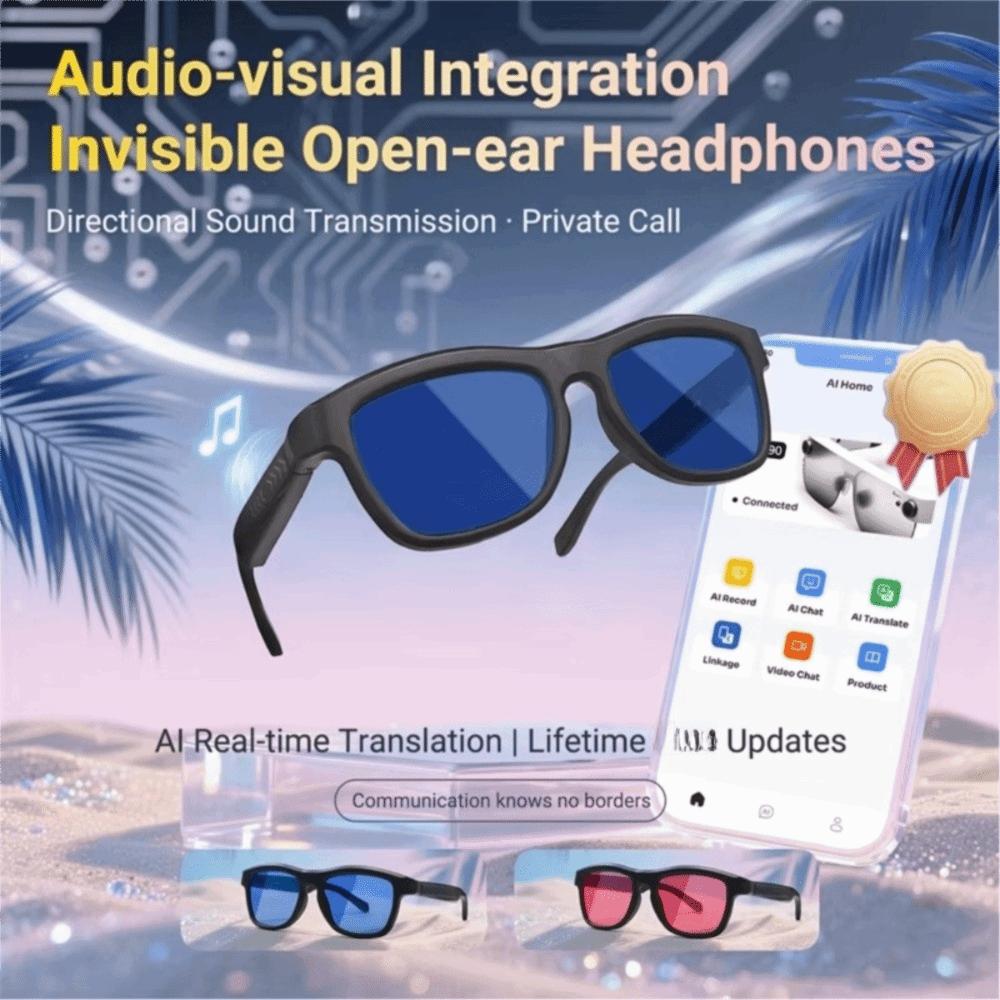 Color-changing Control Lenses AI Smart Glasses Bluetooth Call Digital LCD Glasses  For Men Women