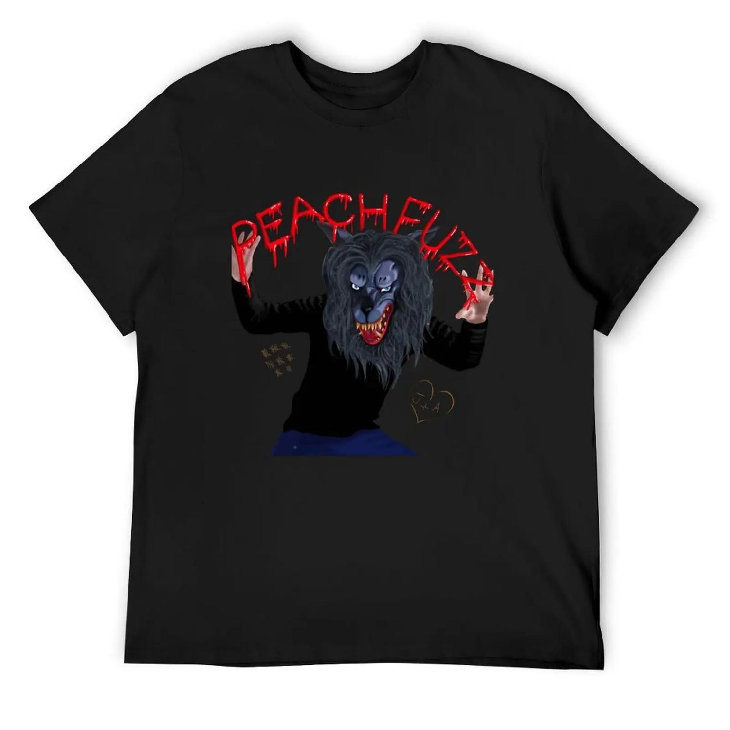 

Creep -HQ Peachfuzz Werewolf Mask Pose - T-Shirt funny gifts cute tops baggy shirts anime shirts men XXXXXL чорний
