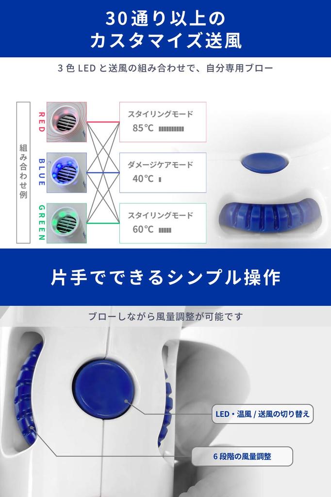 Areti Hair Dryer, Moist Care, Hands-Free, Negative Ion, D1621 Kozou (White, Standard)