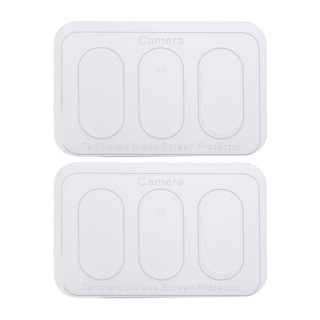 2 Set Tempered Glass Camera Lens Protective Film Anti Fingerprint Anti Scratch Camera Lens
