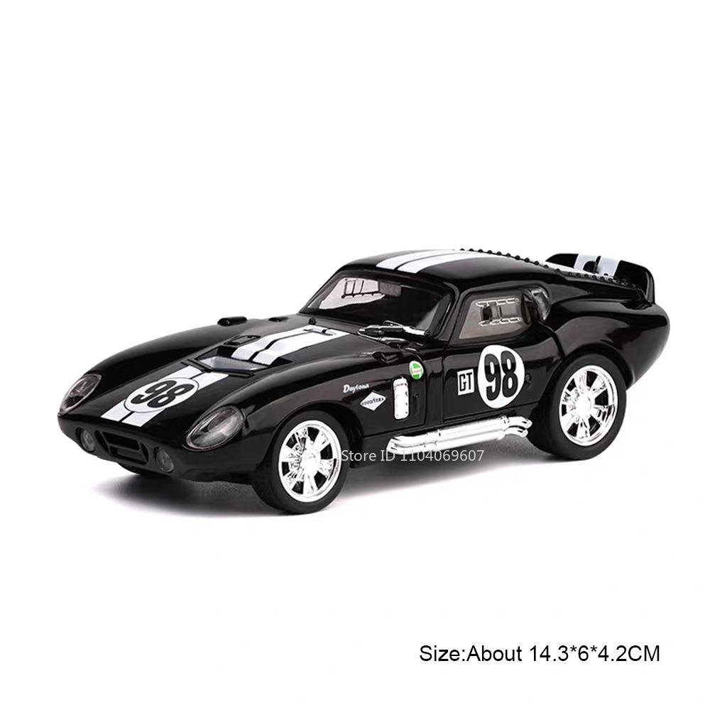1:32 Scale Mustang Shelby Cobra Viper Model Toy Cars Alloy Diecast Sound Light Doors Opened Pull Back Ornament Vehicle Models