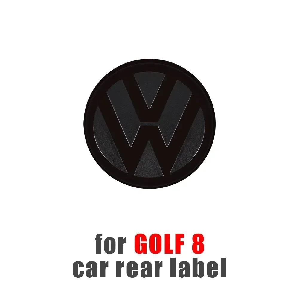 T23-Chrome Car Front Radiator Grille Replacement Emblem Rear Trunk Lid Badge Auto For Volkswagen Golf 7 7.5 Golf 8 Passat Polo 2021