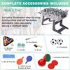 4in1 Multi Game Table 54 Foldable Combo Game Table Set with Ping Pong Hockey Pool Billiards and Foosball for Adults Ideal for H