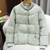 Fake Two-piece Knitted Splicing Down Cotton-padded Jacket for Women's 2025 Autumn and Winter New Women's Clothing Thickened Warm Cotton-padded Jacket