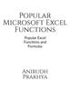 Kniha Popular Microsoft Excel Functions Popular Excel Functions And Formulas by Anirudh Prakhya - Paperback