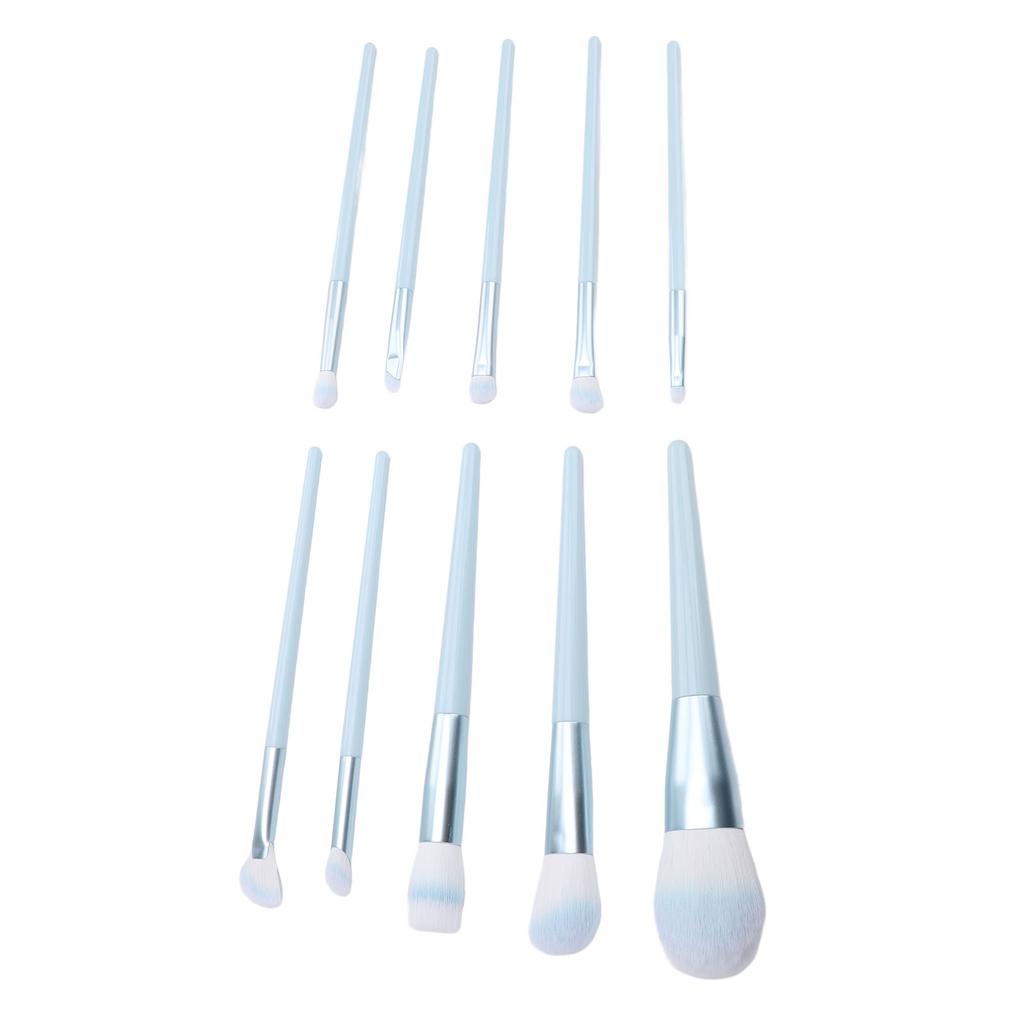 10pcs Makeup Brush Set Soft Synthetic Professional Portable Foundation Powder Eye Shadows Blush Brus