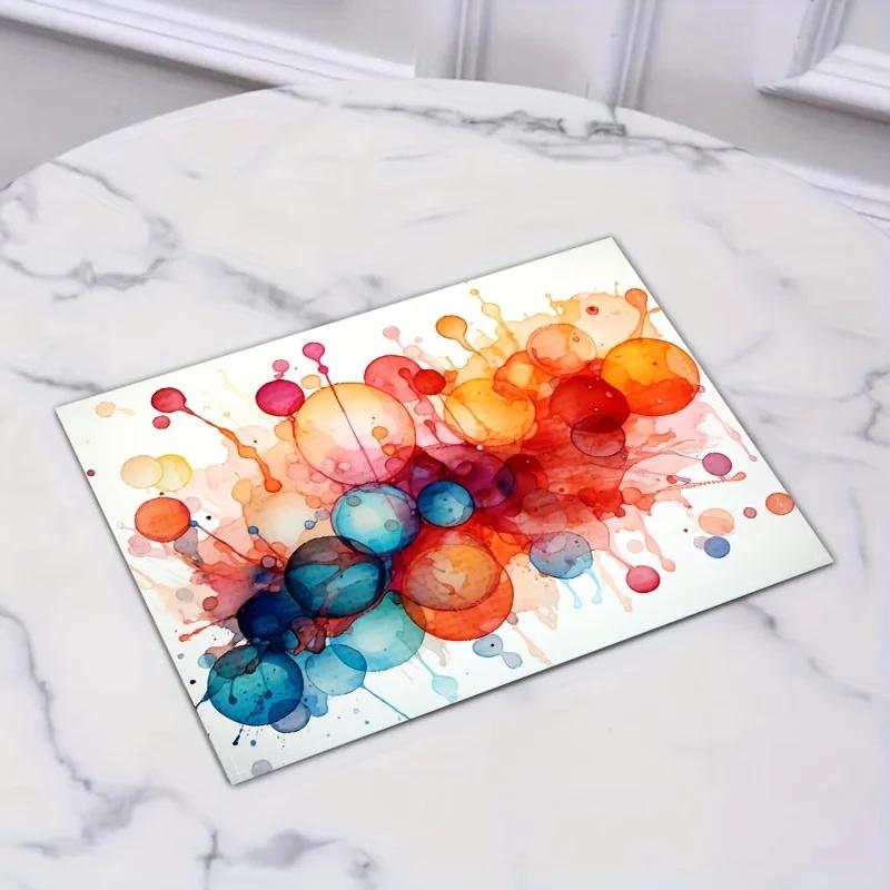 

4/6/8Pcs Linen Colorful Bubble Aesthetic Placemat Kitchen Dinning Table Mats Bowl Coffee Cup Heat-resistant Pads Decor 45x30cm 4Pcs-30X45cm(12X18in