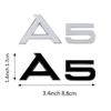1pcs Car Styling Logo Side Body Rear Bumper Tail Trunk Sticker Decal For Q2 Sline A2 A3 A4 A4L A5 RS RS3 RS4 RS5 RS6 R8 S1 A1