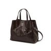 Dd Logo Cowhide Tote Bag Brown Dcba75074w3