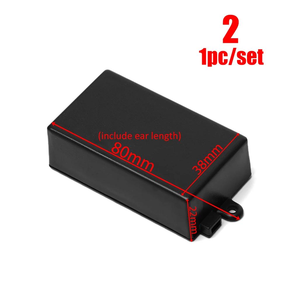 1/2pcs Waterproof Black Housing Instrument Case ABS Plastic Project Box Storage Case Enclosure Boxes Electronic Supplies