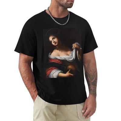 The Mary Magdalene Circle of Simone Pignoni 17th Century Renaissance Biblical Art TShirt Big Size Short Sleeve Tee for Unisex