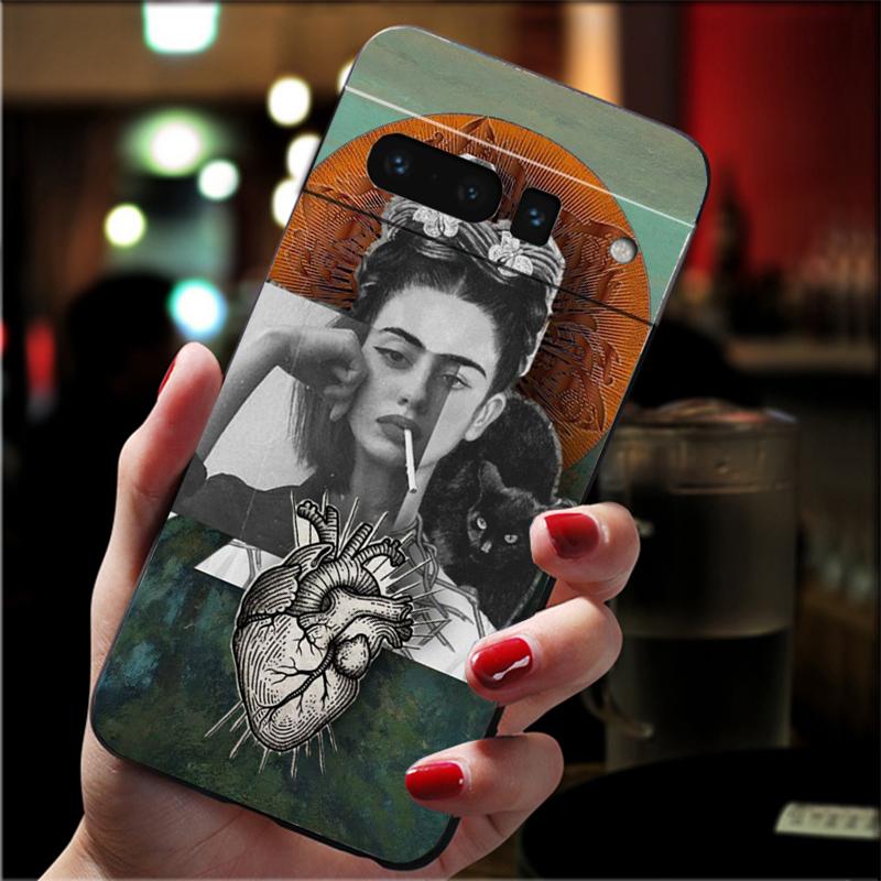 Phone Case For Google Pixel 10 Pro 9 Pro XL 9A 8 7 6 Pro Pixel 8A 7A 6A Pixel 8 7 6 5 Frida-Kahlo