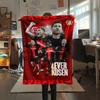 1pz Coperta in Flanella con Stampa Bayer 04 Leverkusen, Alta qualità Confortevole per Tutte le Stagioni, Decorazione per la Casa, Calore e Comfort, Perfetta per Regali di Natale11
