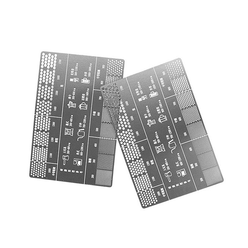 Ground Coffee Grind Reference Card Size 200-1600um Coffee Accessories Conversion Card For Common Brewing Related Conversions
