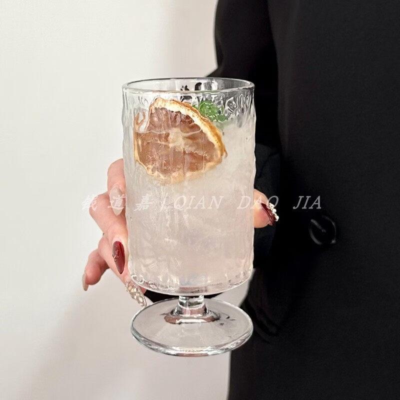 ZISIZ Handmade Glass Cocktail & Sparkling Water Cup