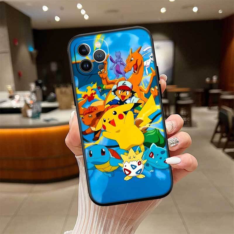 Cute Pokemon Phone Case for Samsung S20 S21 S21S S22 S23 S24 FE Ultra Plus Lite F06 F16 M06 M16 M56 A07 A17 A36 A37 A55 A57
