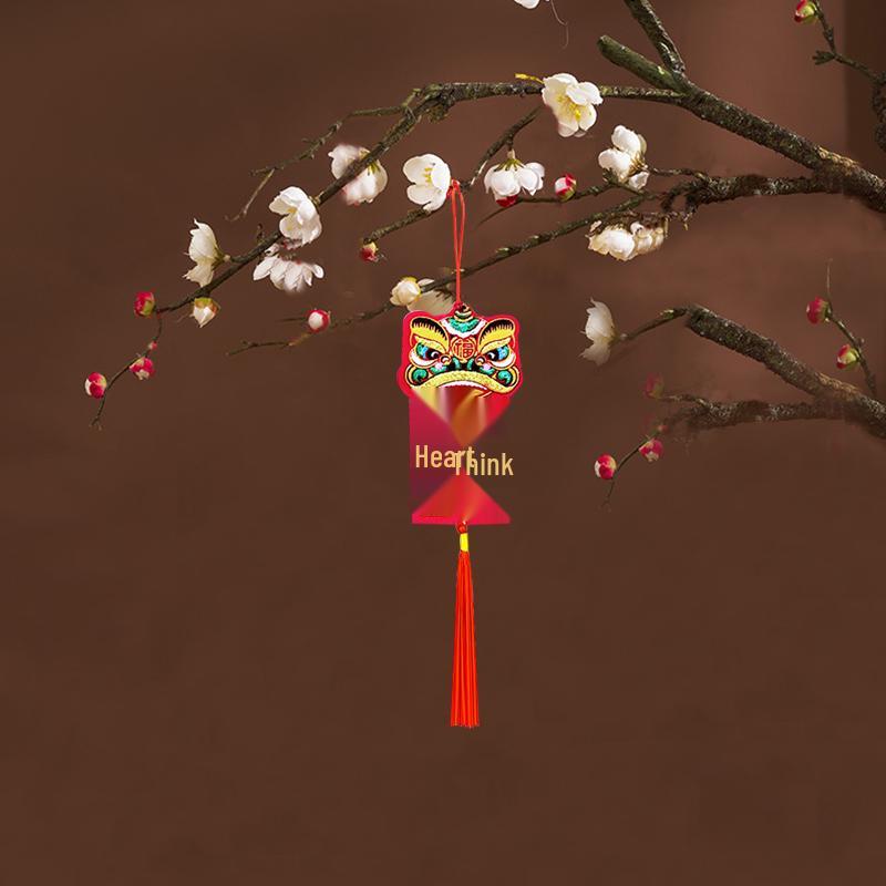 Bonsai Money Tree Ornaments: Indoor New Year Decorations with Double-Sided Lanterns