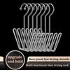 4Pcs/Pack Silver Shoe Drying Rack Space-saving Storage Organizer Durable Clothes Hanger Hook