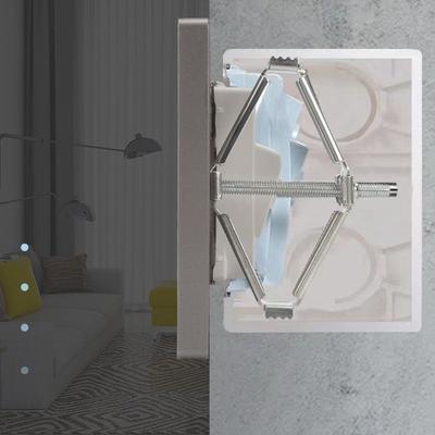 Useful Metal Box Holder Wall Mount Fixed Wall Repair Switch Cassette Repairer Box Support Rod Fixed Installation Wall Switch