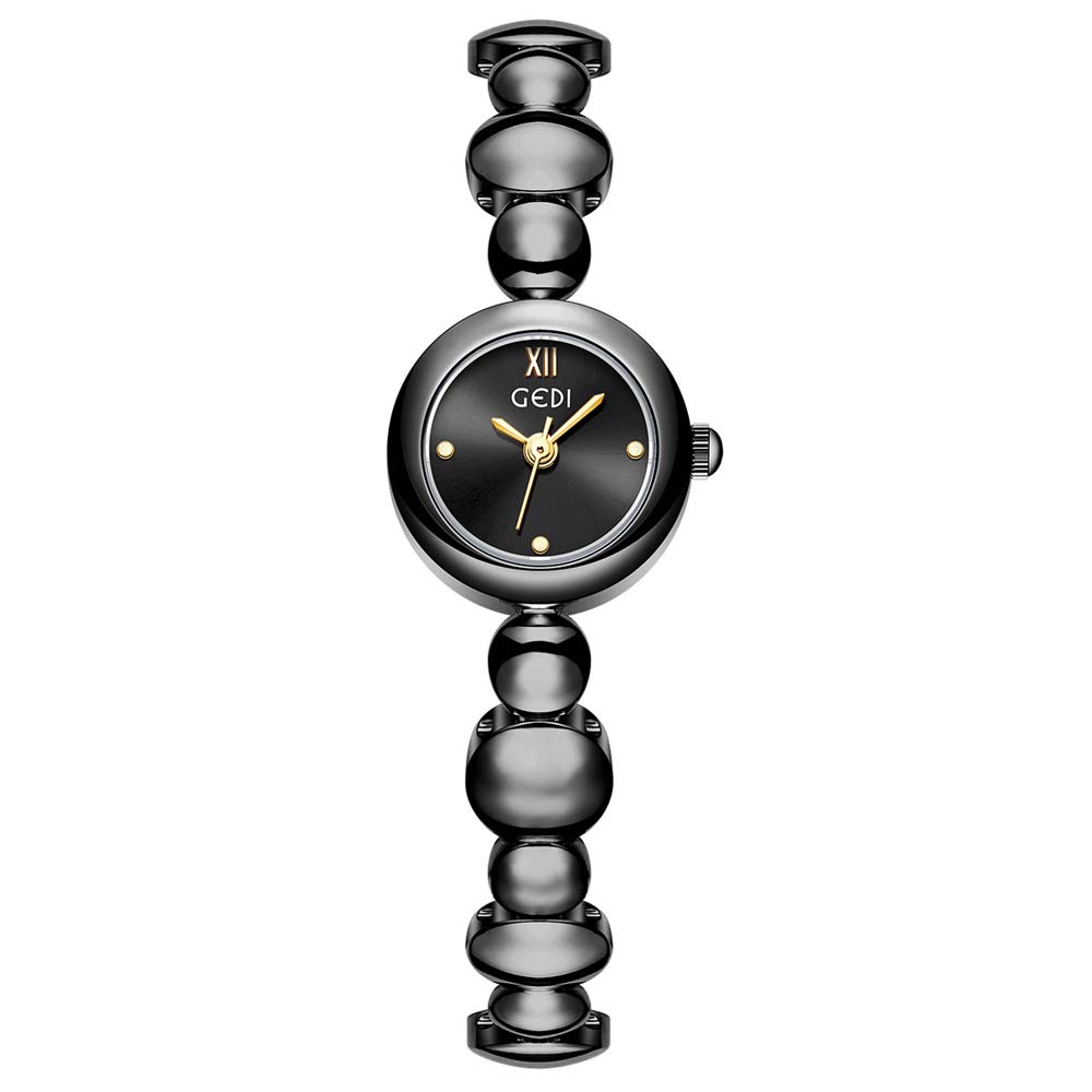 GEDI Women's Watch Luxury Fashion Chain Strap Watch Elegant and Sophisticated Versatile Quartz Watch for Everyday Wear