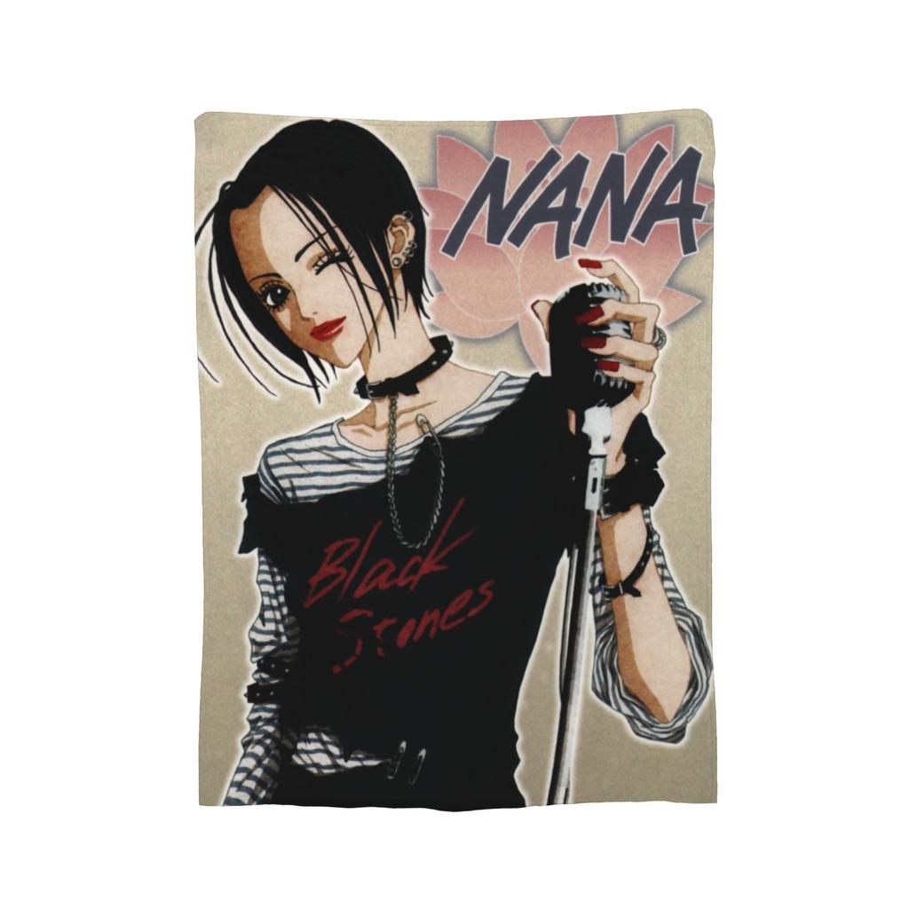 Nana Anime Manga Blankets Coral Fleece Plush Printed Breathable Ultra-Soft Throw Blanket for Home Outdoor Rug Piece