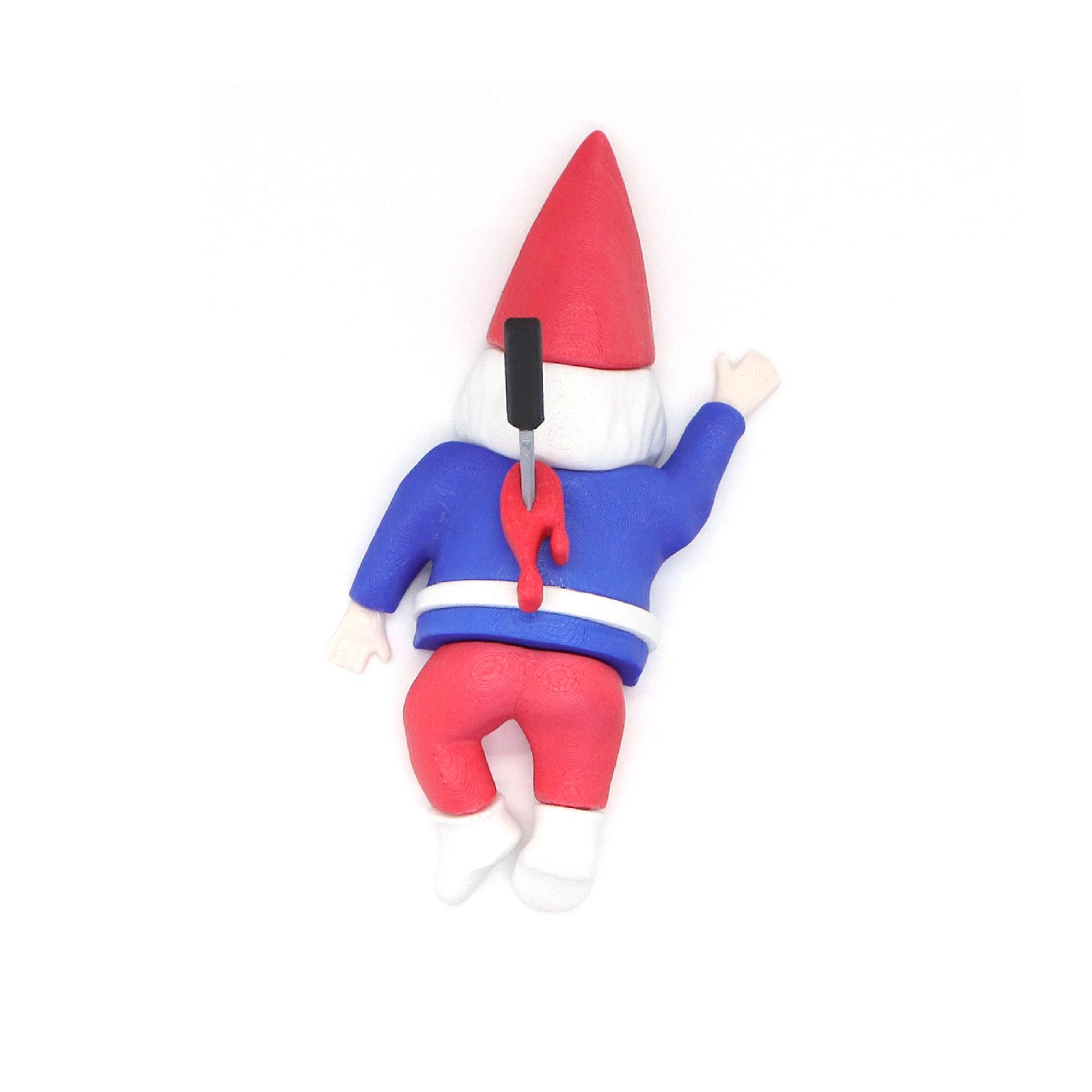 

Christmas Prank Ornaments: Santa and Gnome Refrigerator Magnets & Decorations