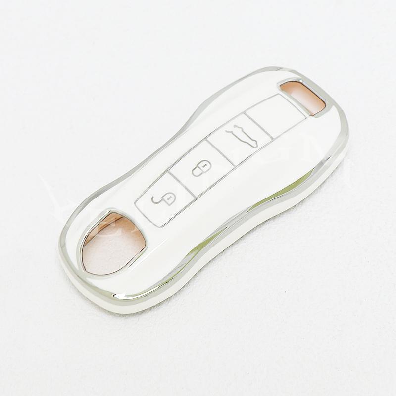 TPU Shell Fob For Porsche Cayenne 958 911 Lepin 996 Macan Boxster Panamera 997 944 924 Panamera 718 971 9YA Car Key Case Cover