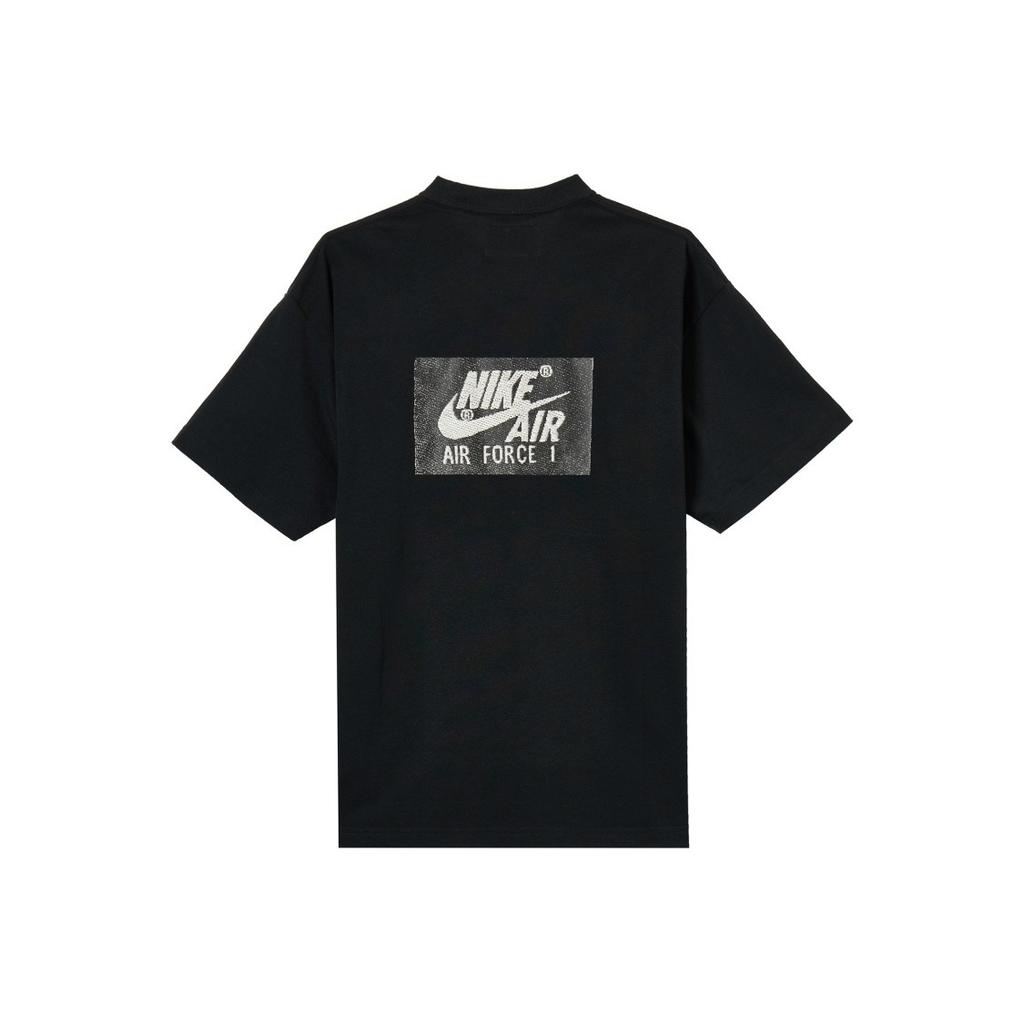 Nike Letter Logo Chest Print Short-Sleeve T-Shirt for Men In Black