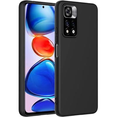 Etui na Redmi Note 11 Pro - Miękkie Silikonowe - Czarne - Wysoka Odporność - Precyzyjne Wycięcia - Ochrona Ekranu