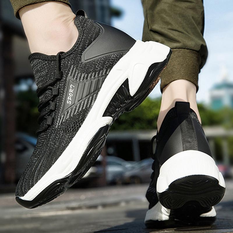 Sneakers Men Elevator Shoes Spring Summer Invisible Heightening Shoes Men 10CM Insoles Inner Height Increasing Mesh Sports Shoes