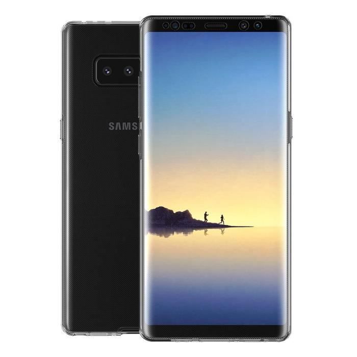 Coque Silicone Gel - Samsung - Galaxy Note 8 - Protection intégrale - Ultra mince - Transparent