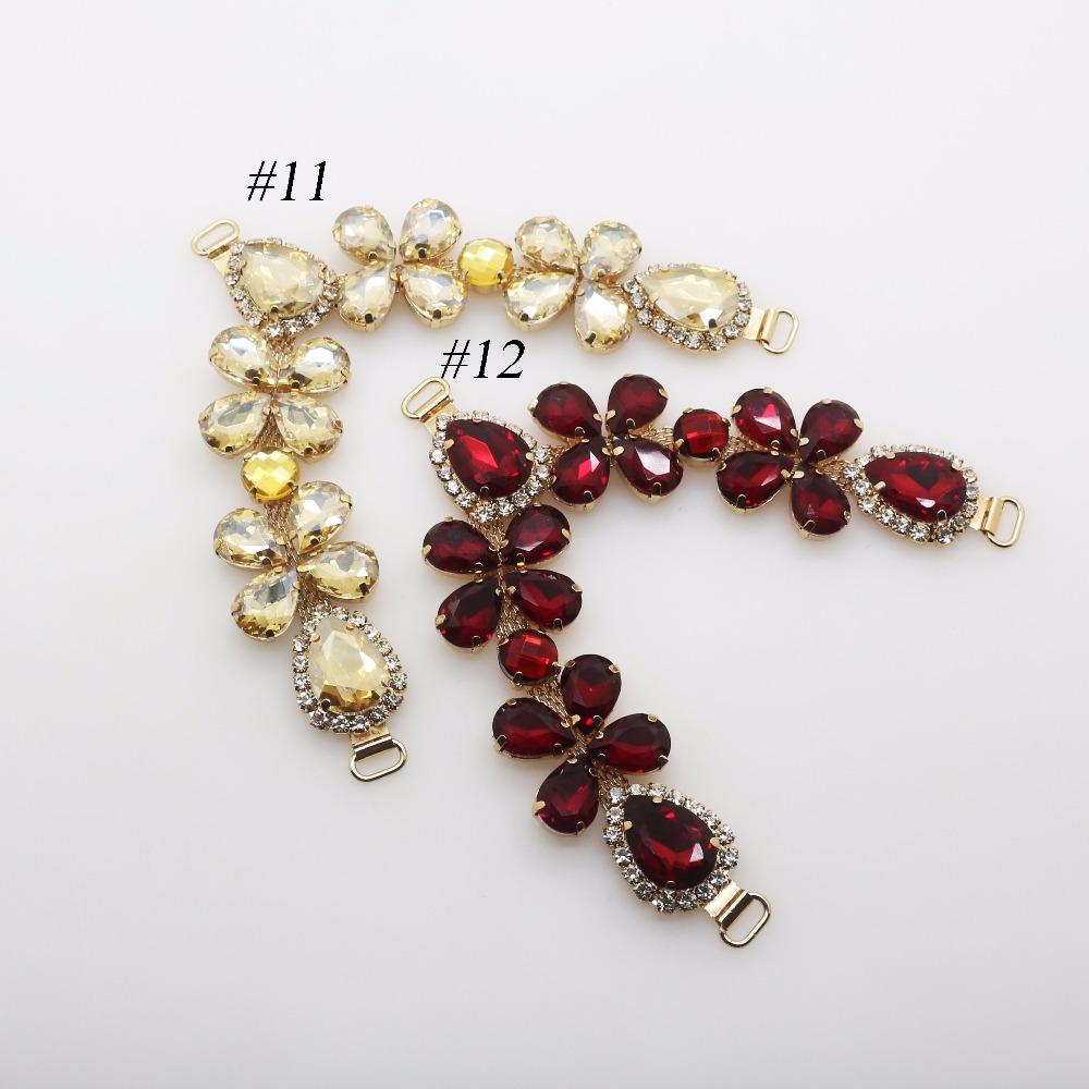 2018 New Charm 105MM Acrylic Chain DIY Garment sewing accessories Metal Crystal Rhinestone bikini Connectors buckle
