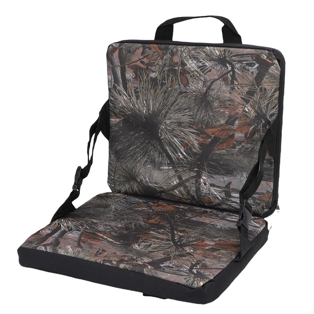 Tragbares Kissen Kiefernnadelmuster Faltbar Dick Wasserdicht Stadionkissen für Outdoor Picknick Camping Angeln