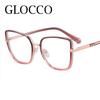 Blue Light Reading Eyewear Female Gradient Designer Big Blocking Rectangular Super Ladies Tinted Color Brand Spectacle Presbyopic Stylish Square