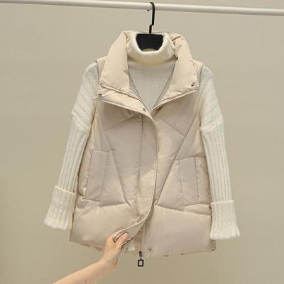 Plus Size New Warm Autumn Winter Women's Short Waistcoat Coat Pockets Casual Ladies Sleeveless Jacket Solid Vest for Female