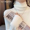 Jersey de punto de cuello alto para mujer La Chapelle