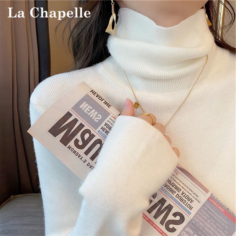 Jersey de punto de cuello alto para mujer La Chapelle