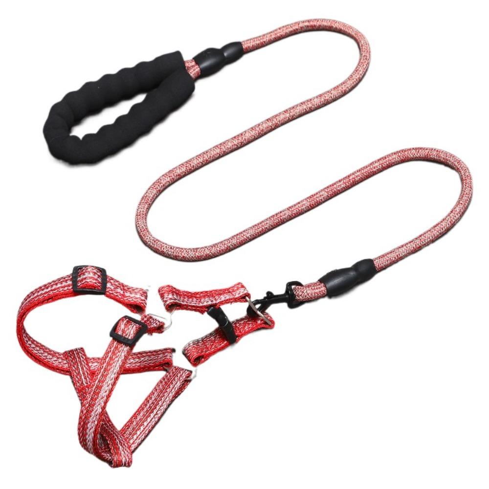 Lightweight Pet Chest Strap Escape Proof Cat Collar Lead Leash Dog Harness and Leash Set Walking