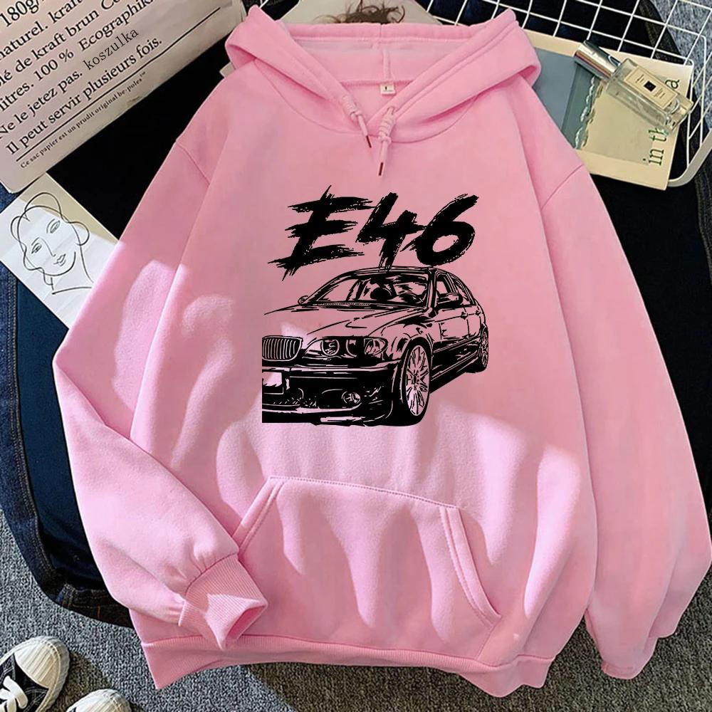 Hot Winter E46 Car Hoodies Spring/Autumn Women Tops Aesthetic Clothes Fashion Men Sweatshirt Graphic Hoodie Harajuku Sudaderas