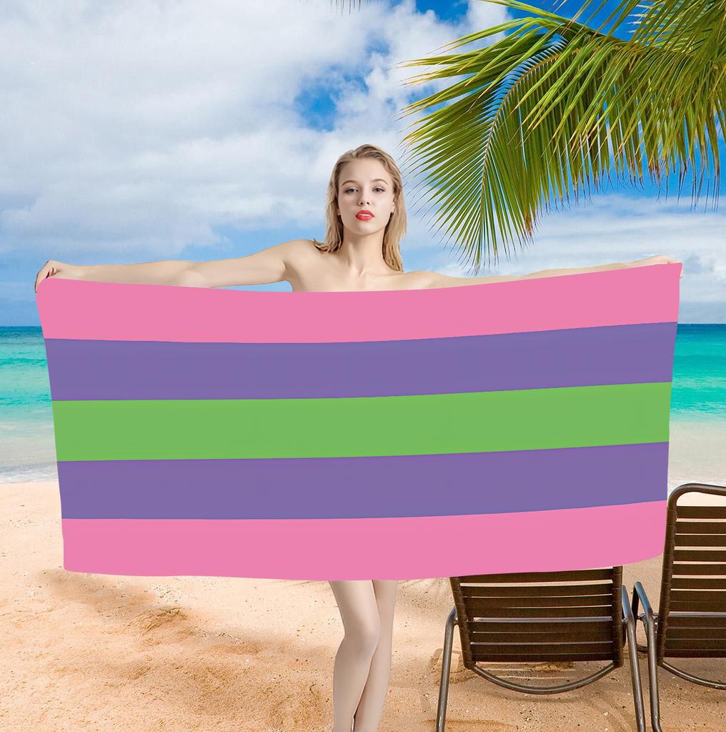 Rainbow Lgbt Printing Beach Towel One Piece Bath Towel 75X150Cm Bathroom Shower Washcloth Home Decor